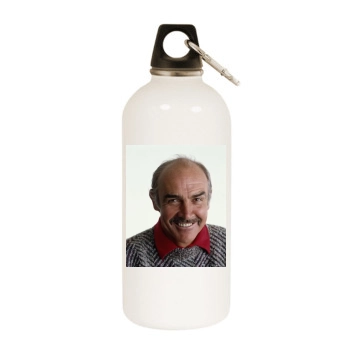 Sean Connery White Water Bottle With Carabiner