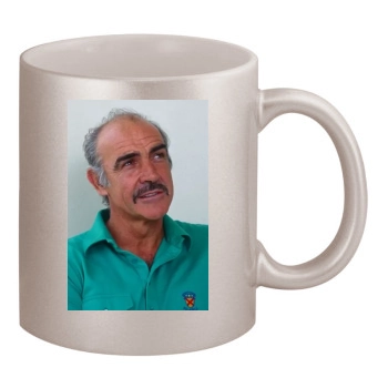 Sean Connery 11oz Metallic Silver Mug