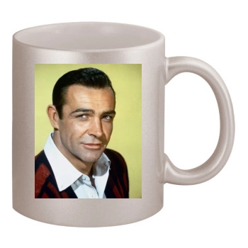 Sean Connery 11oz Metallic Silver Mug