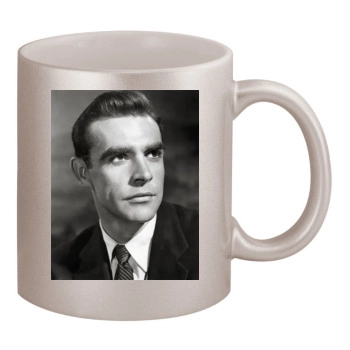 Sean Connery 11oz Metallic Silver Mug