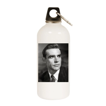 Sean Connery White Water Bottle With Carabiner