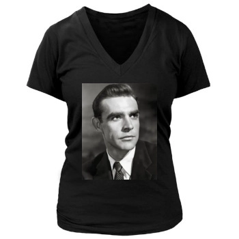 Sean Connery Women's Deep V-Neck TShirt