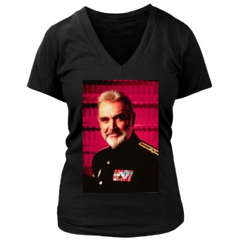 Sean Connery Women's Deep V-Neck TShirt