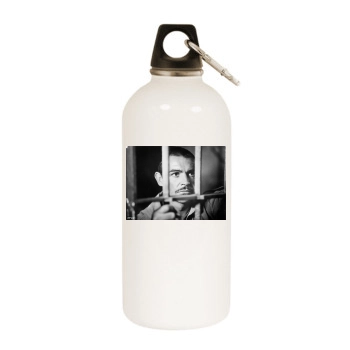 Sean Connery White Water Bottle With Carabiner