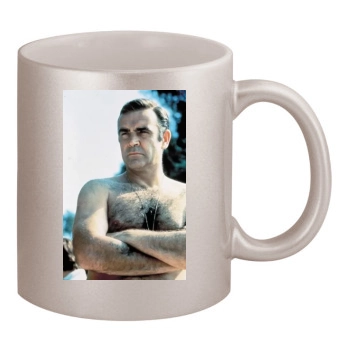 Sean Connery 11oz Metallic Silver Mug