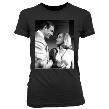 Sean Connery Women's Junior Cut Crewneck T-Shirt