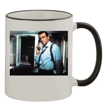 Sean Connery 11oz Colored Rim & Handle Mug