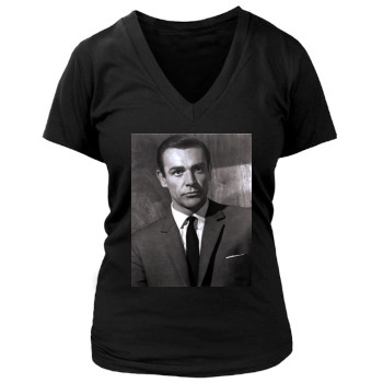 Sean Connery Women's Deep V-Neck TShirt