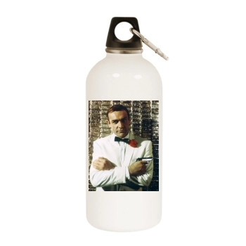 Sean Connery White Water Bottle With Carabiner