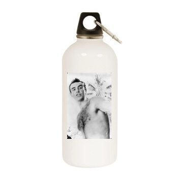 Sean Connery White Water Bottle With Carabiner