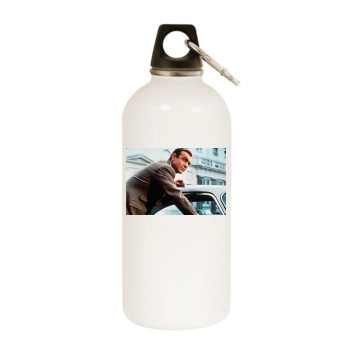 Sean Connery White Water Bottle With Carabiner