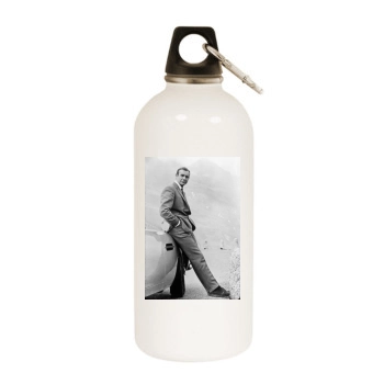 Sean Connery White Water Bottle With Carabiner