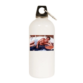 Sean Connery White Water Bottle With Carabiner