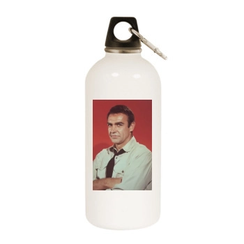 Sean Connery White Water Bottle With Carabiner