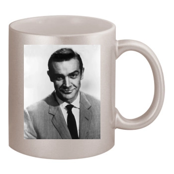 Sean Connery 11oz Metallic Silver Mug