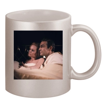 Sean Connery 11oz Metallic Silver Mug