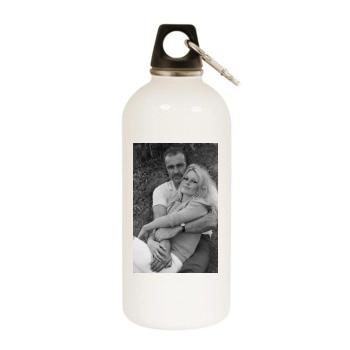 Sean Connery White Water Bottle With Carabiner