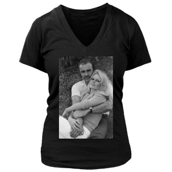 Sean Connery Women's Deep V-Neck TShirt