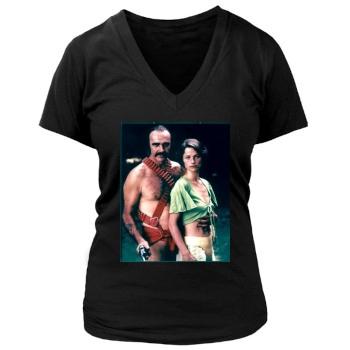 Sean Connery Women's Deep V-Neck TShirt