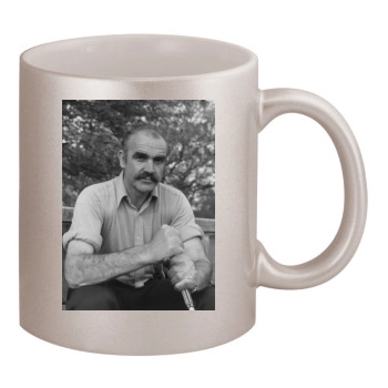 Sean Connery 11oz Metallic Silver Mug