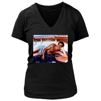 Sean Connery Women's Deep V-Neck TShirt