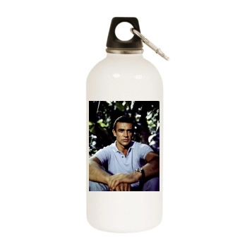 Sean Connery White Water Bottle With Carabiner