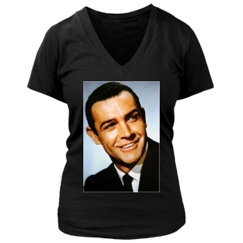 Sean Connery Women's Deep V-Neck TShirt