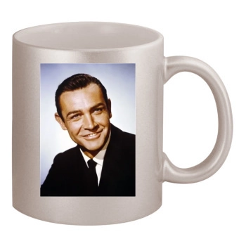 Sean Connery 11oz Metallic Silver Mug