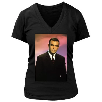 Sean Connery Women's Deep V-Neck TShirt