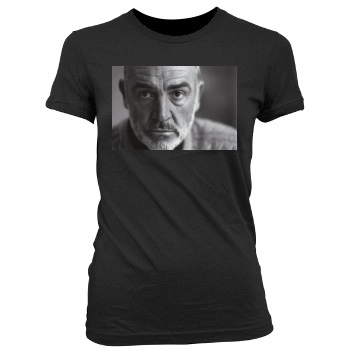 Sean Connery Women's Junior Cut Crewneck T-Shirt