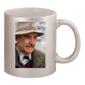 Sean Connery 11oz Metallic Silver Mug