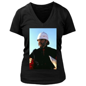 Sean Connery Women's Deep V-Neck TShirt