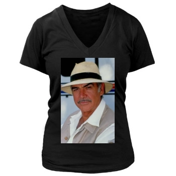 Sean Connery Women's Deep V-Neck TShirt