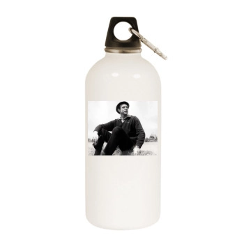 Sean Connery White Water Bottle With Carabiner