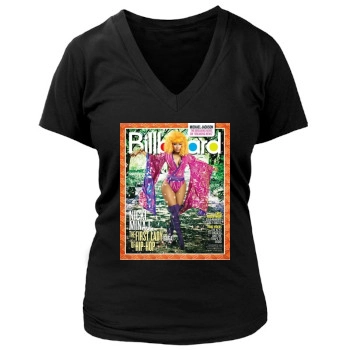 Nicki Minaj Women's Deep V-Neck TShirt