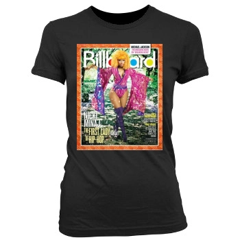 Nicki Minaj Women's Junior Cut Crewneck T-Shirt