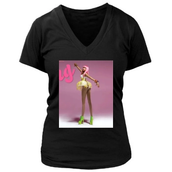 Nicki Minaj Women's Deep V-Neck TShirt