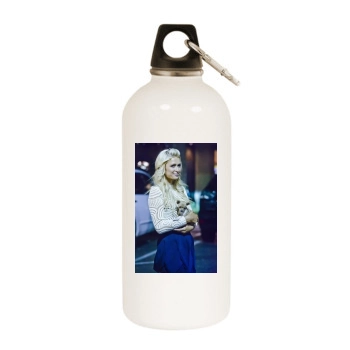 Paris Hilton White Water Bottle With Carabiner