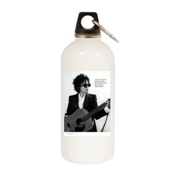 Halsey White Water Bottle With Carabiner