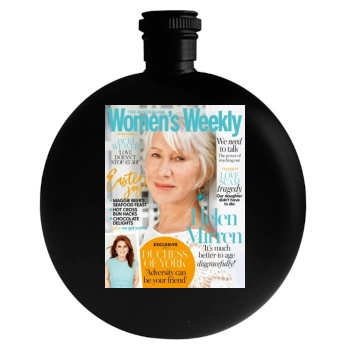 Helen Mirren Round Flask