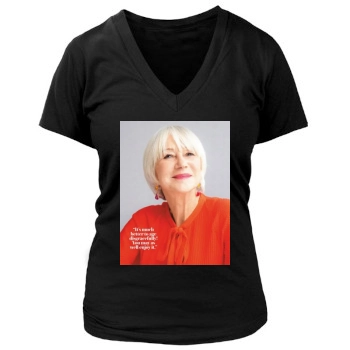 Helen Mirren Women's Deep V-Neck TShirt