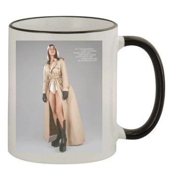 Irina Shayk 11oz Colored Rim & Handle Mug