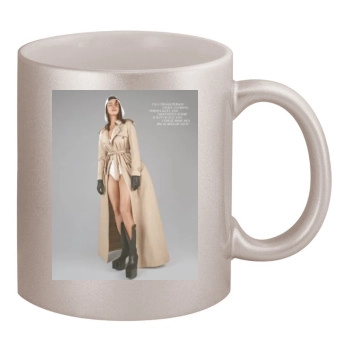 Irina Shayk 11oz Metallic Silver Mug