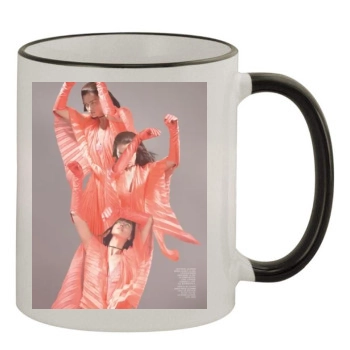 Irina Shayk 11oz Colored Rim & Handle Mug