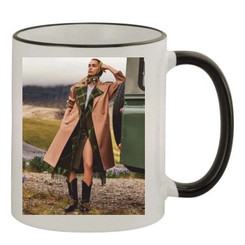 Irina Shayk 11oz Colored Rim & Handle Mug