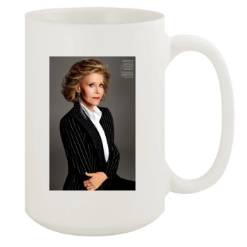 Jane Fonda 15oz White Mug