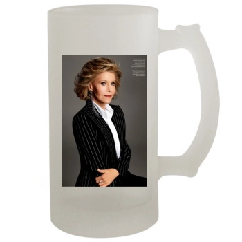 Jane Fonda 16oz Frosted Beer Stein