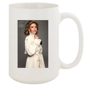 Jane Fonda 15oz White Mug