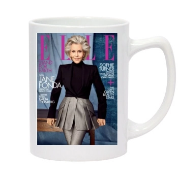 Jane Fonda 14oz White Statesman Mug