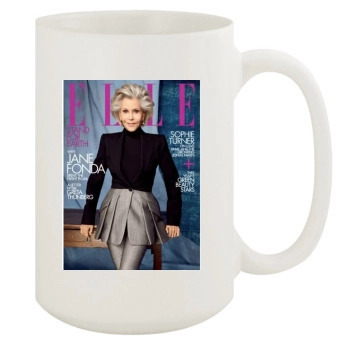 Jane Fonda 15oz White Mug